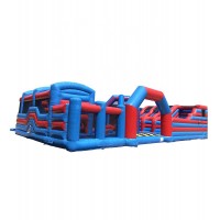 kids inflatable custom trampoline amusement obstacle course playground equipment indoor park