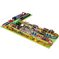 New design large beast inflatable slide obstacle course equipment