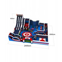 christmas inflatable custom trampoline amusement obstacle course playground equipment indoor park