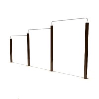 Outdoor gym equipment pull up bar