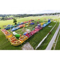 Bounce house blow up commercial inflatable obstacle course