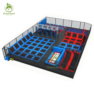 Manufacturing indoor big commercial trampoline for kids and adults