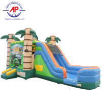 Popular combo inflatable castle slide bounce house for kids