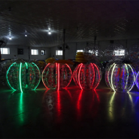 Top quality kids n adults outdoor games cheap LED inflatable human balloon for sale