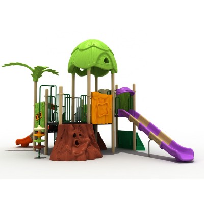 Unique children commercial preschool play outdoor playground equipment customized plastic slide for sale